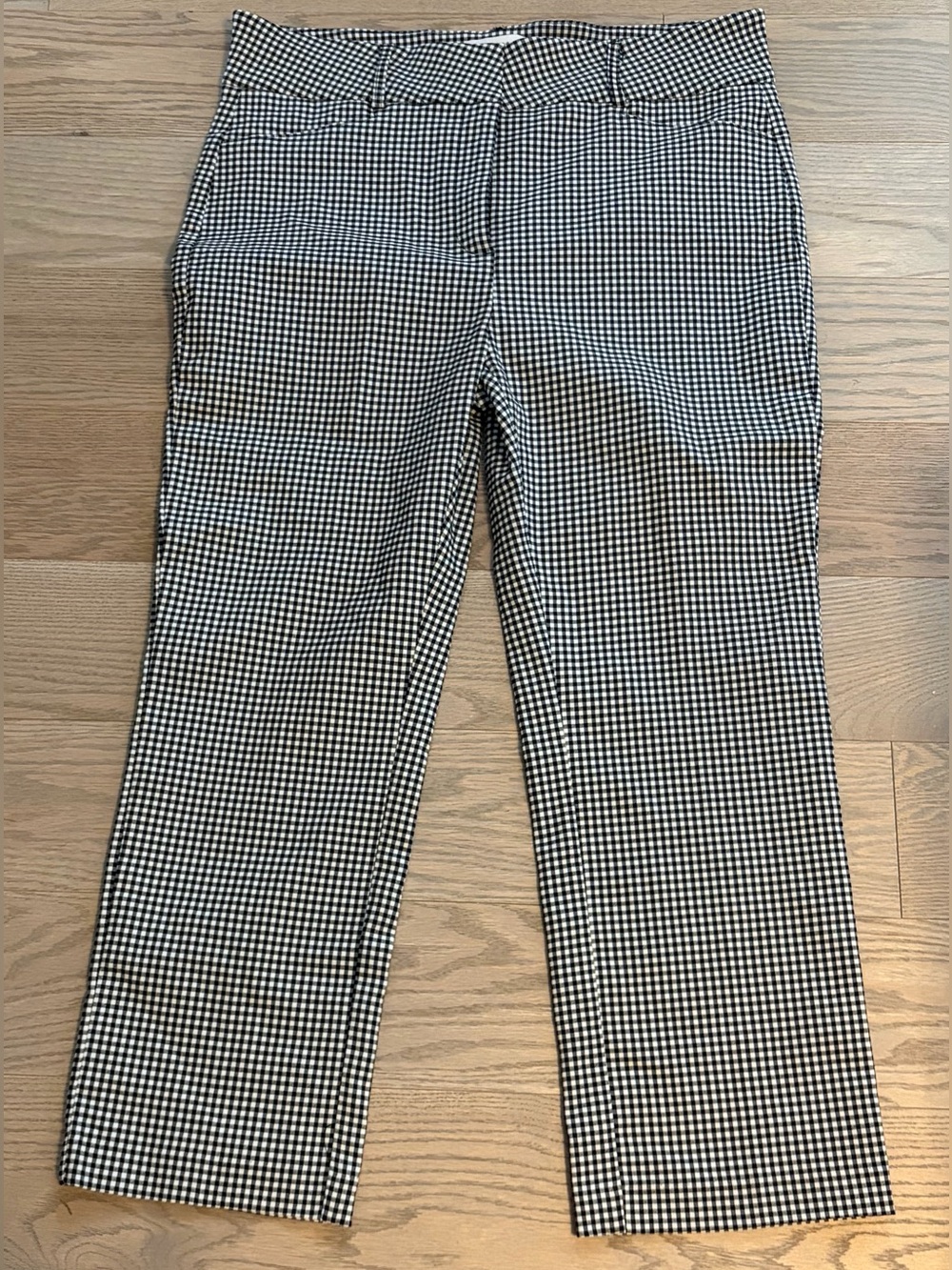 Suzy Shier Black and White Gingham Straight Leg Pants - size 15 - New with tags